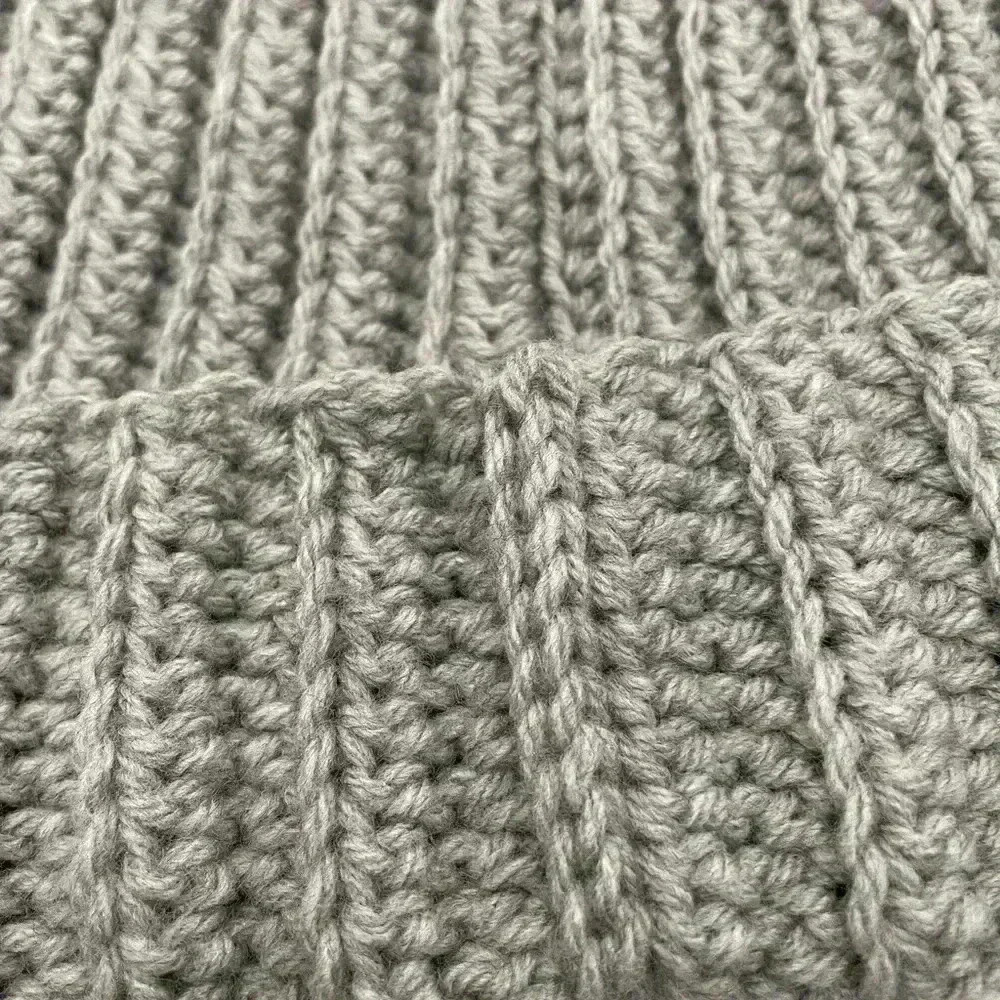 Grey Handmade Beanie - Picture 2 of 4
